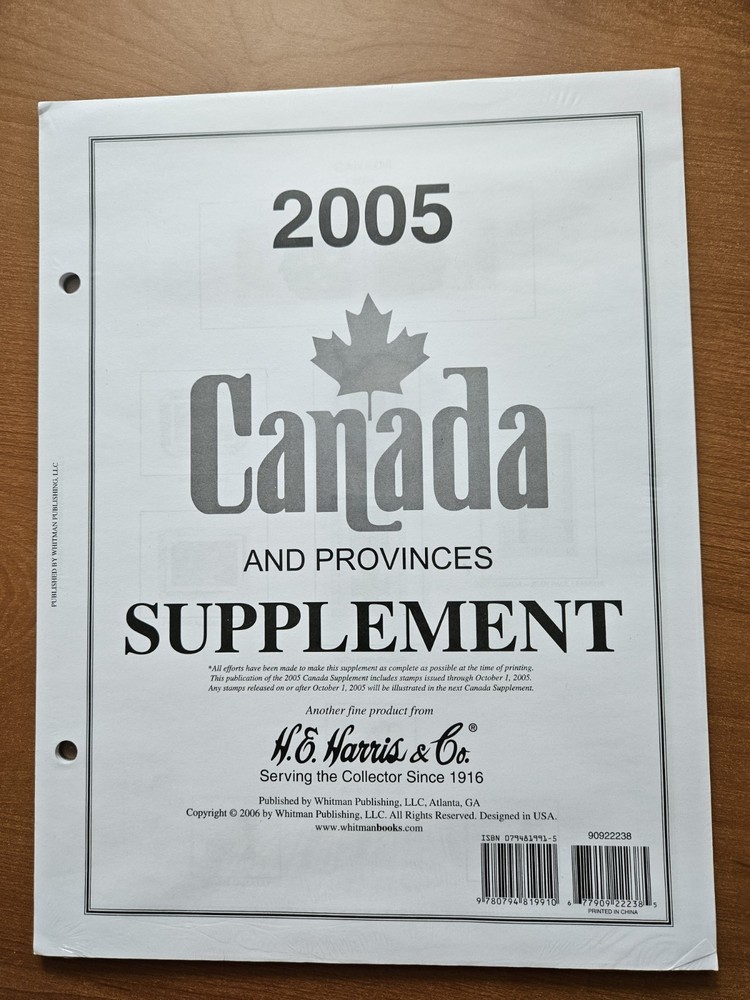 H. E. Harris 2004-05 Canada & Provinces Supplement, and White Ace 2000-01 Canada