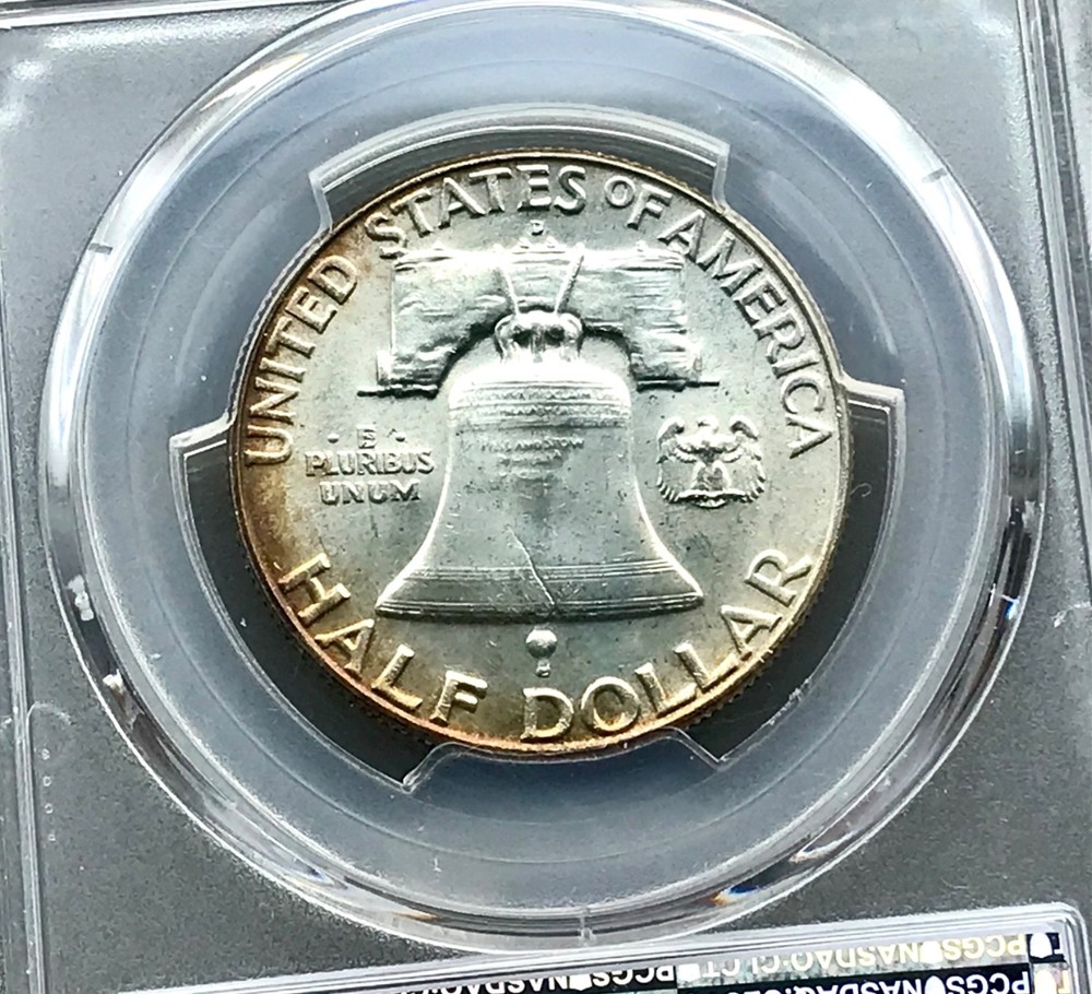 1962D Franklin Half PCGS MS64FBL