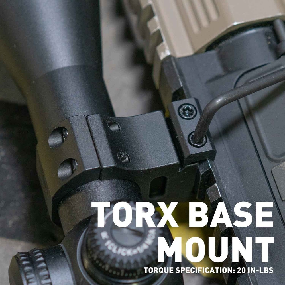 Monstrum Next Level Scope Rings with Integrated Bubble 30 mm diameter