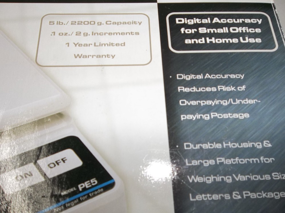 Pelouze Postal Digital Scale Model PE5 w/ Box