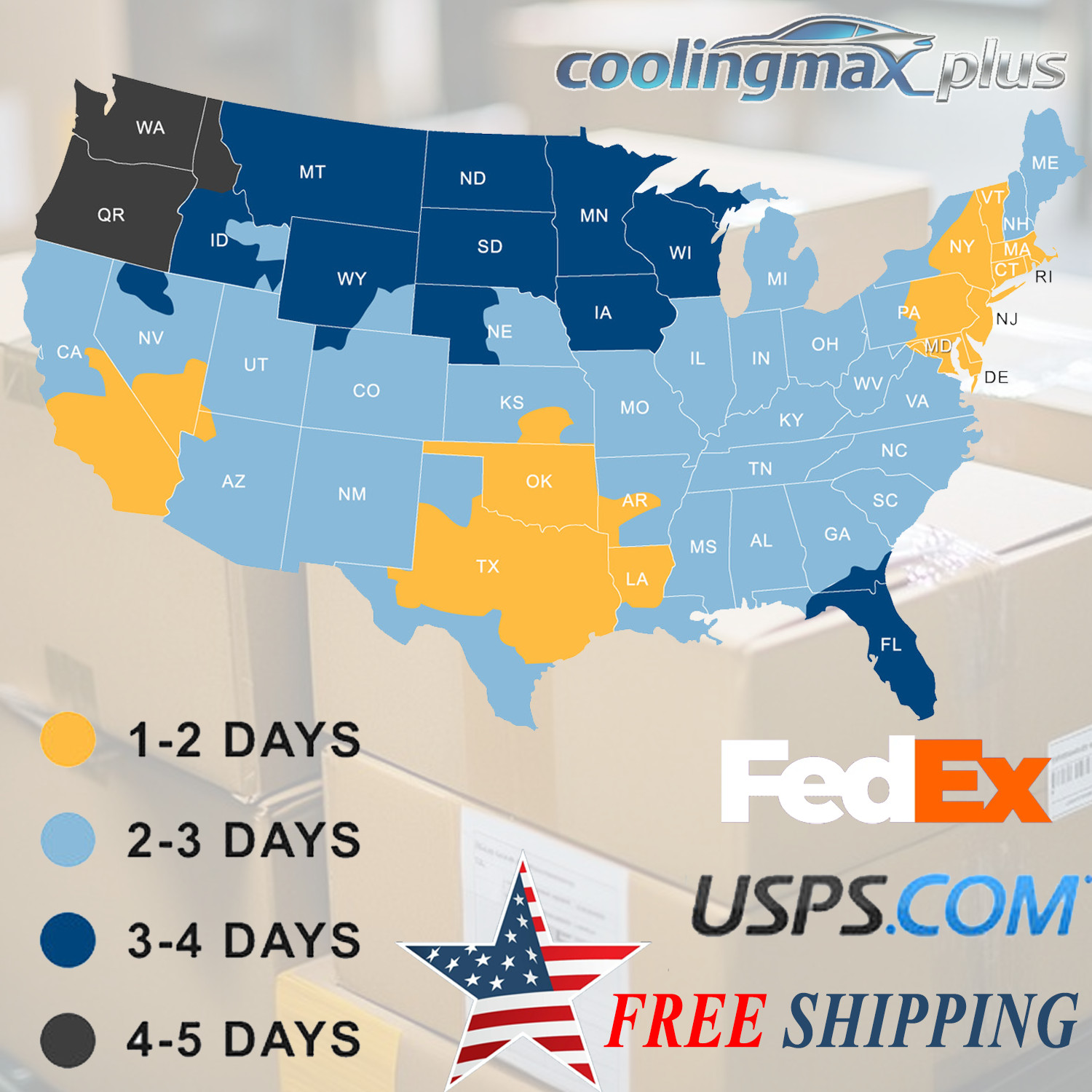 Aluminum Transmission Oil Cooler Shroud+2x 6'' 120W Fan For Tru-Cool 40000 GVW