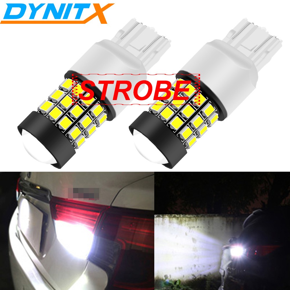 Strobe Flash 7440 7443 7444 LED Backup Reverse Back Up Light Bulbs Bright White