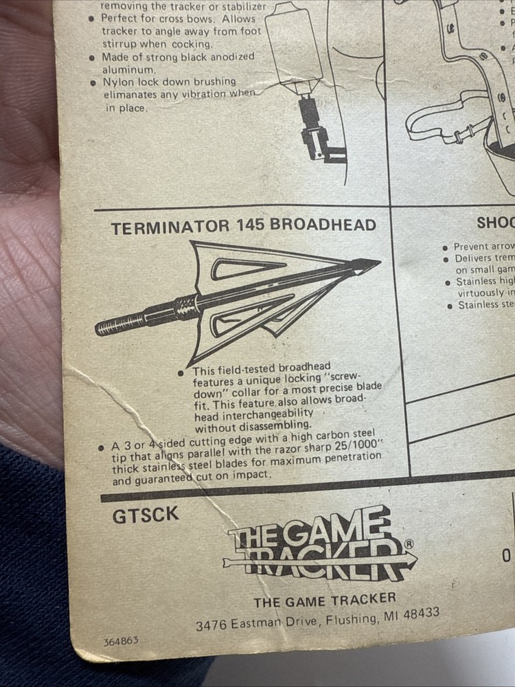 The Game Tracker String Korker Prevents Tracker Line From Being Pulled Out RARE