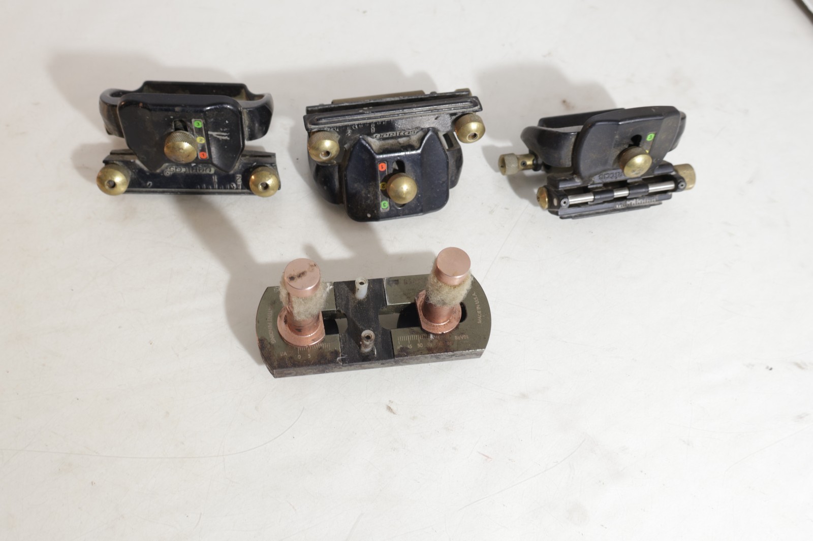 3 VERTIAS HONING GUIDES & 1BENCHCRAFTED GALBERT DRAWSHARP GOOD USED CONDITION