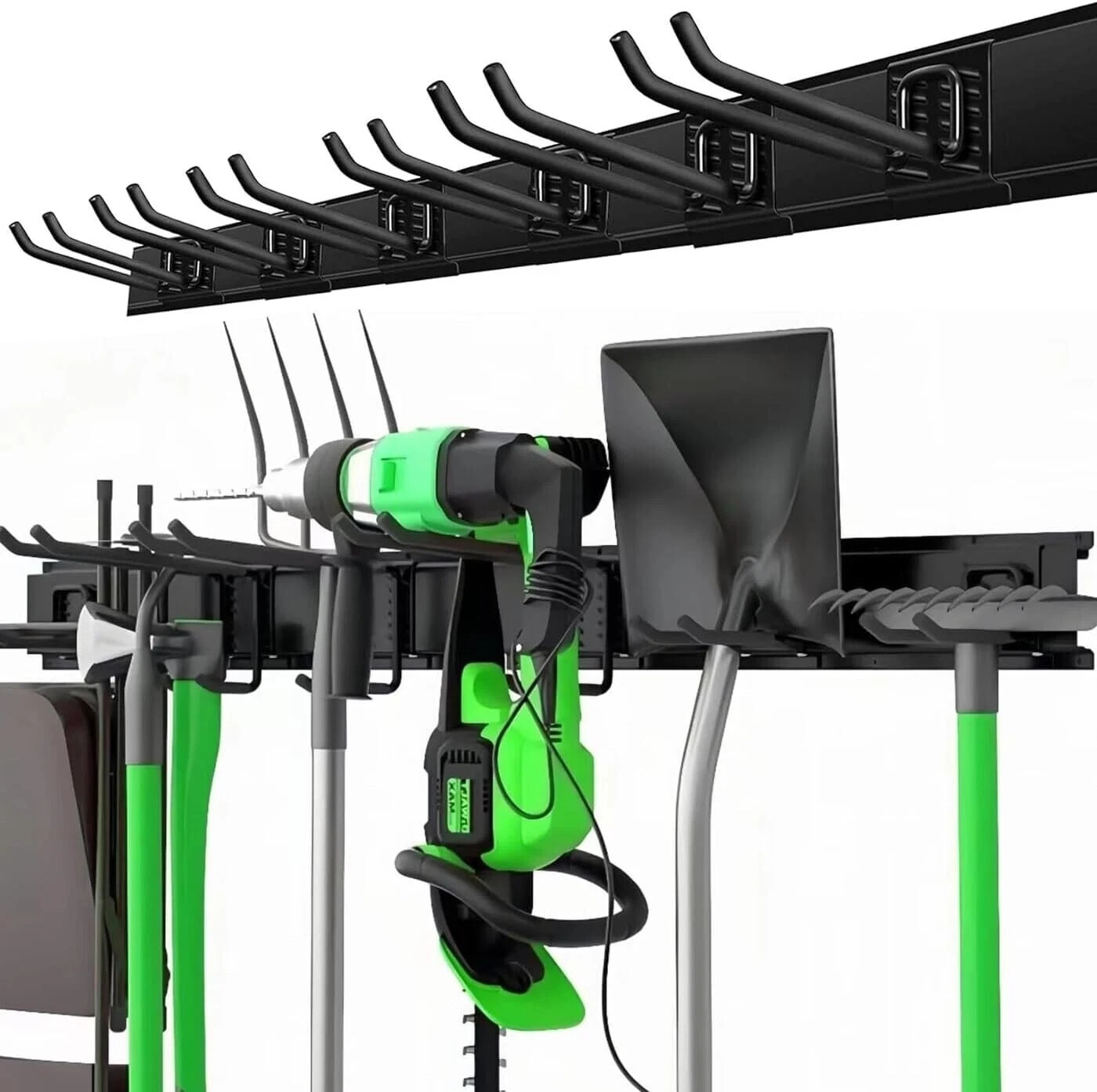 48 Inches Garage Storage, Garage Organization, Wall Mount Garden Tool Organizer