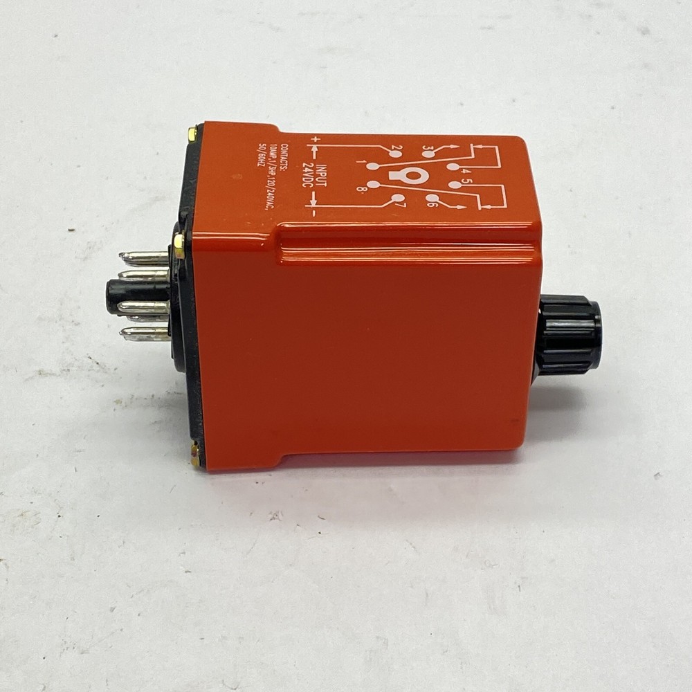 NCC 24VDC 120/240VAC 10A .3-30 Sec 8 Pin DPDT Delay on Make Solid State Timer