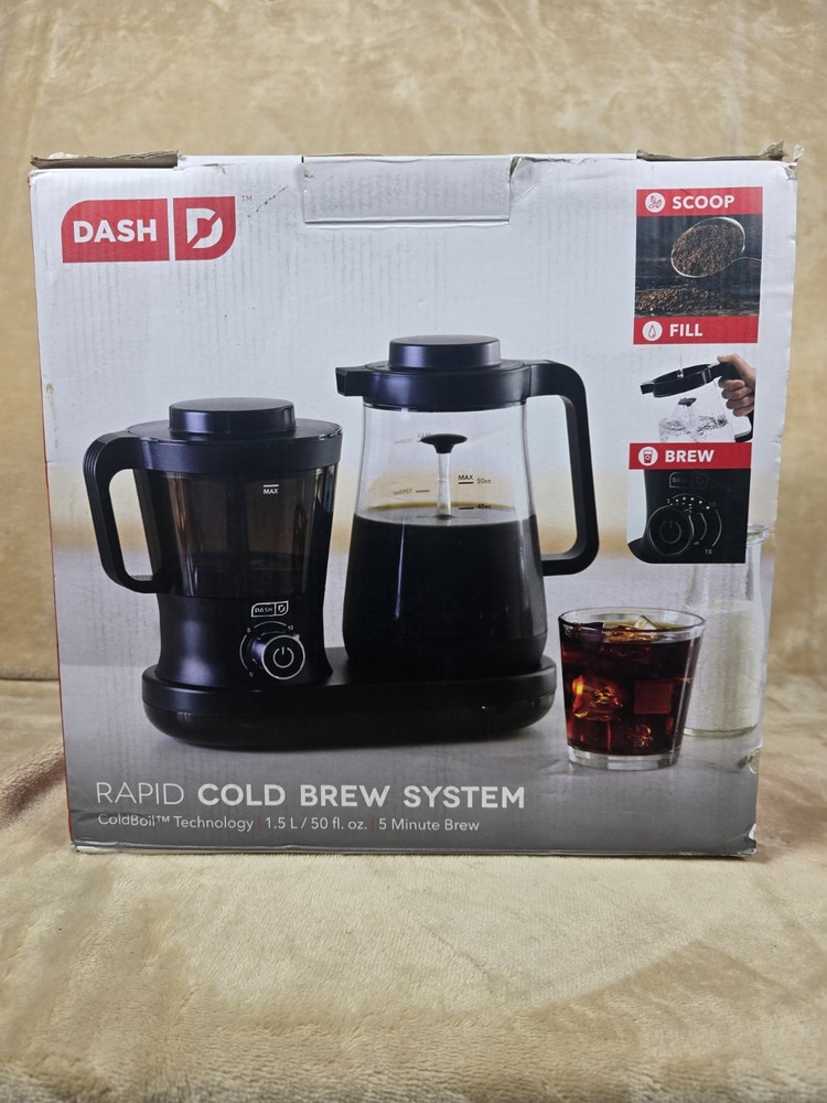 Dash DCBCM500BK Rapid Cold Brew Machine, Black