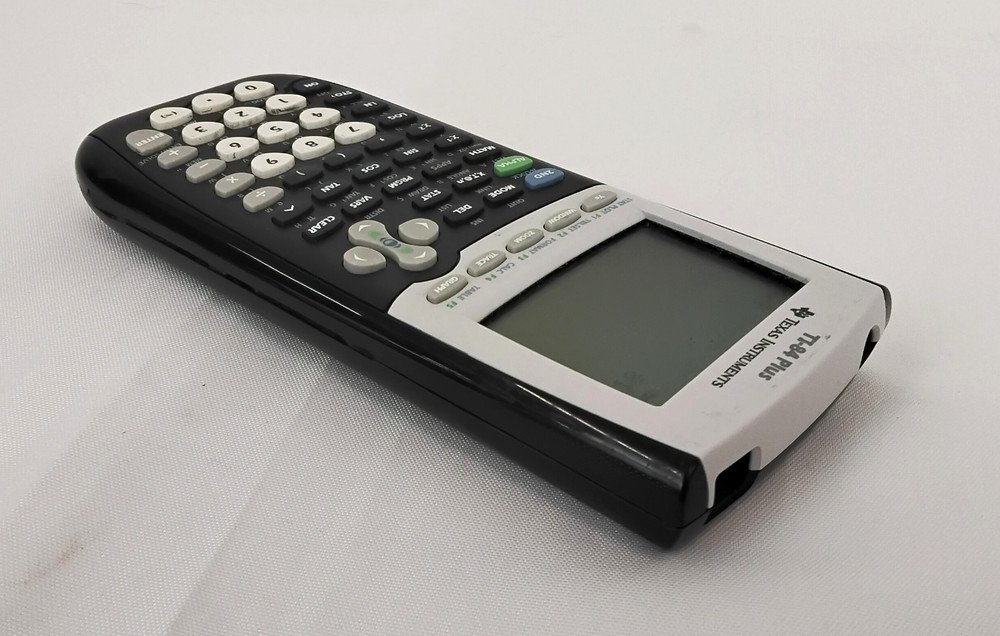 Texas Instruments TI-84 Plus Graphing Calculator Black with Case Tested #W4416