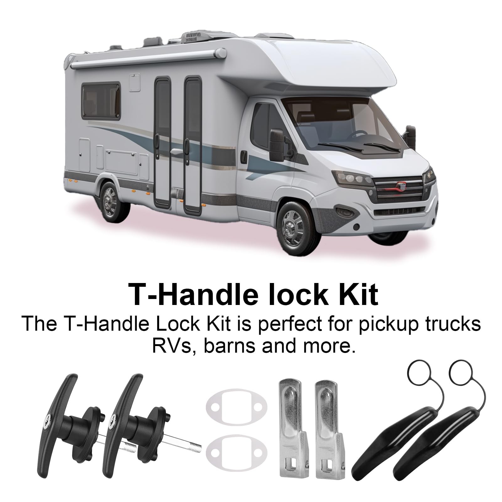 Truck Topper Fastener Heavy Duty T-Handle Lock for Leer/Snugtop Camper Shell - U