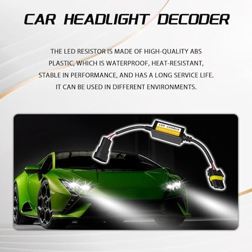 2PCS LED Headlight Canbus Decoder, Anti-flicker LED Headlight Conversion 9006