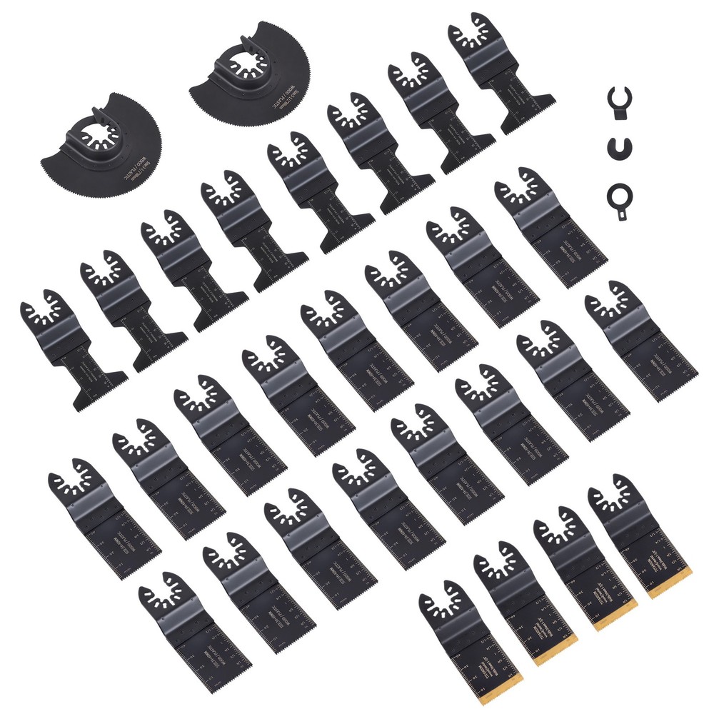 30PCS Universal Titanium Oscillating Tool Blades Japanese Tooth Multi Tool Blade