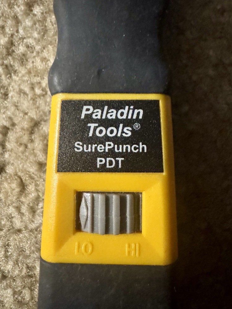 Paladin Tools SurePunch PDT Punch Down Tool Network Telecom Cable Installer