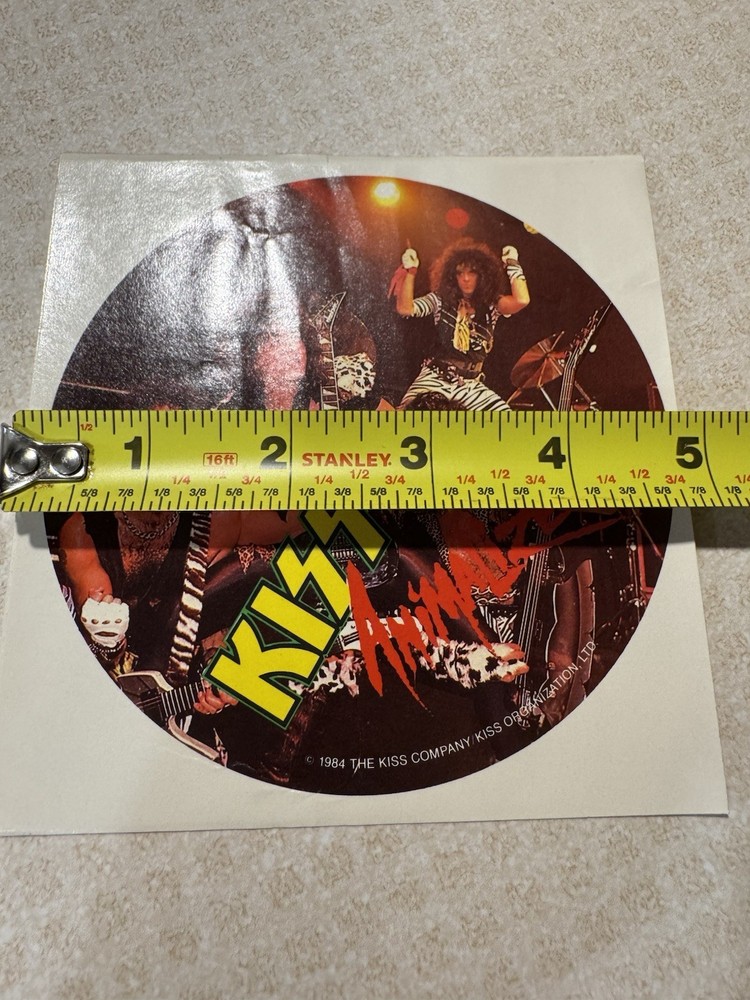 Kiss Animalize Patch Photo Sticker Lot Vintage Mark St John 1984 Rare Eric Carr