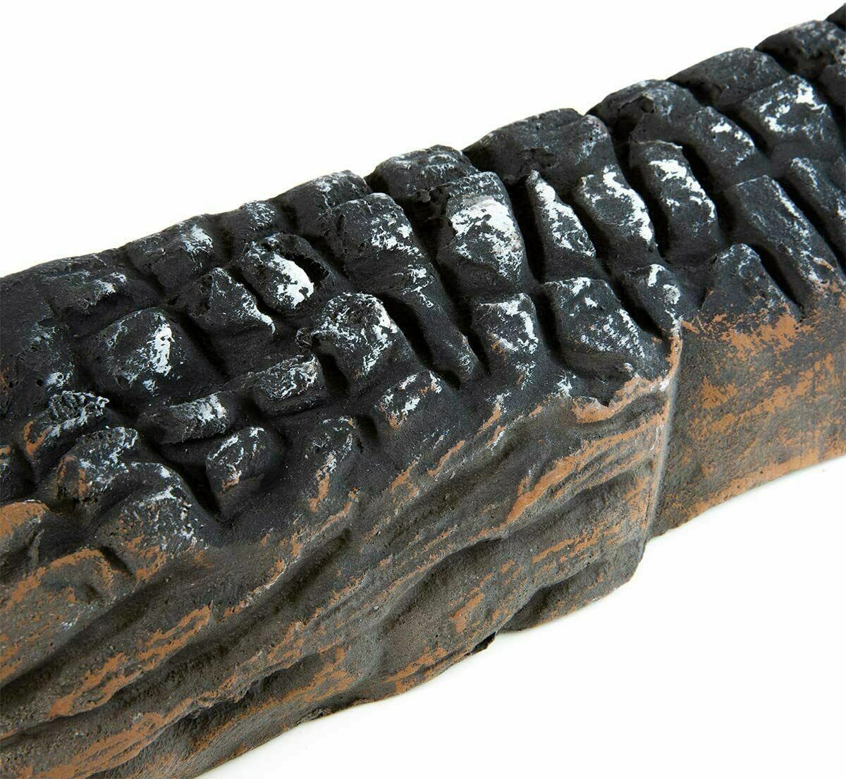 8PC Set Realistic Flame Large Ceramic Wood Ash Logs Fire pit Log Kit