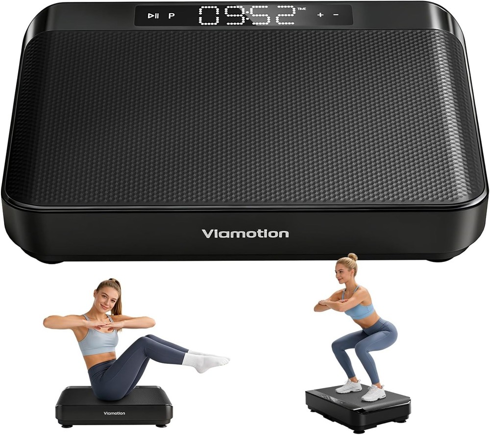 Vibration Plate Exercise Machine, Full Body Vibrating Platform for Lymphatic Dra