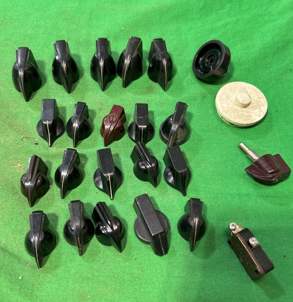 Vintage Bakelite 20 Chicken Head Pointer Electrical Equipment Radio Amp Knobs