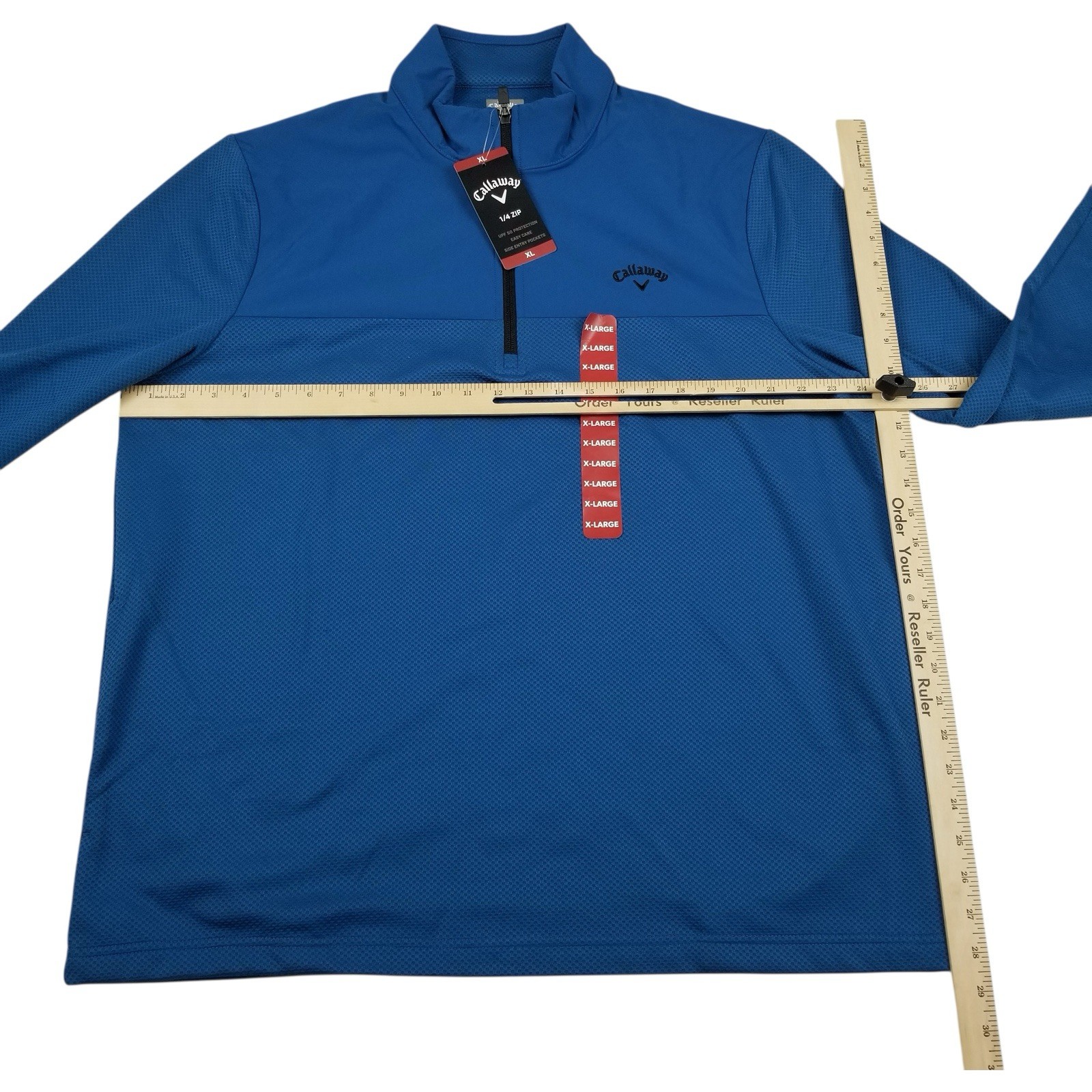 Callaway Opti-Series Men's XL Blue 1/4 Zip Pullover UPF50