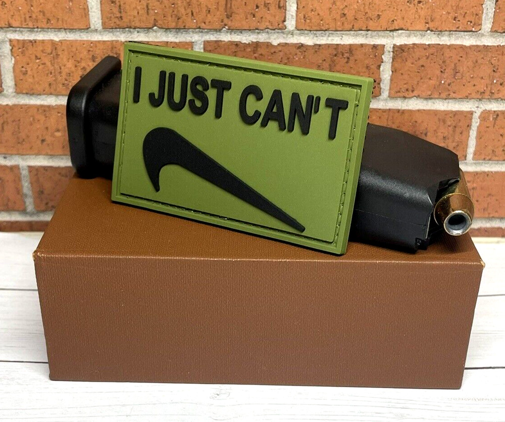 PVC Tactical Morale Patch, I Just Can't Patch - Funny Meme Gun Patch