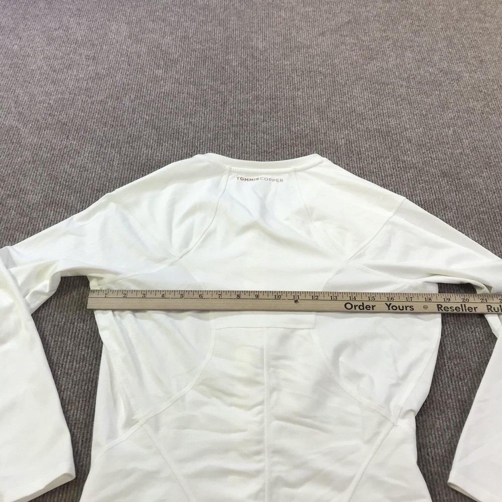 Tommie Copper Jacket Mens Large White Compression Zip Lower Back Support