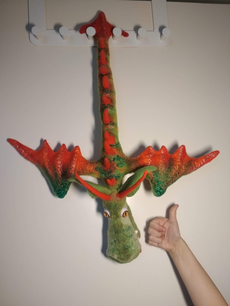 dragon made of wool