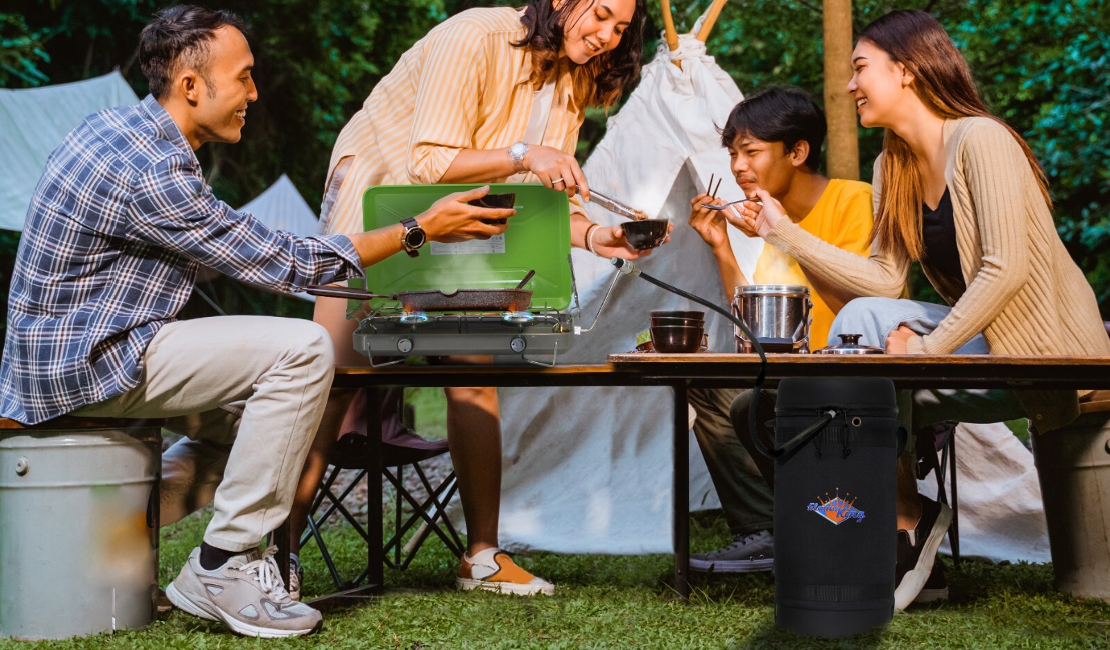 Flame King Gas Hauler for 10 lb. Propane Tank-Insulated Protective Carry Case