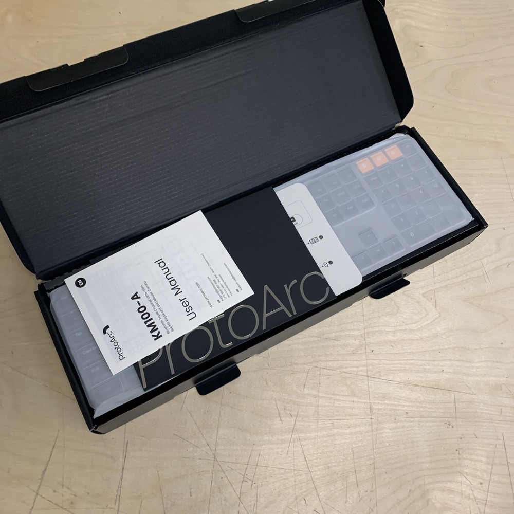 ProtoArc Backlit Bluetooth Keyboard & Mouse KM100-A for Mac Full Size Wireless