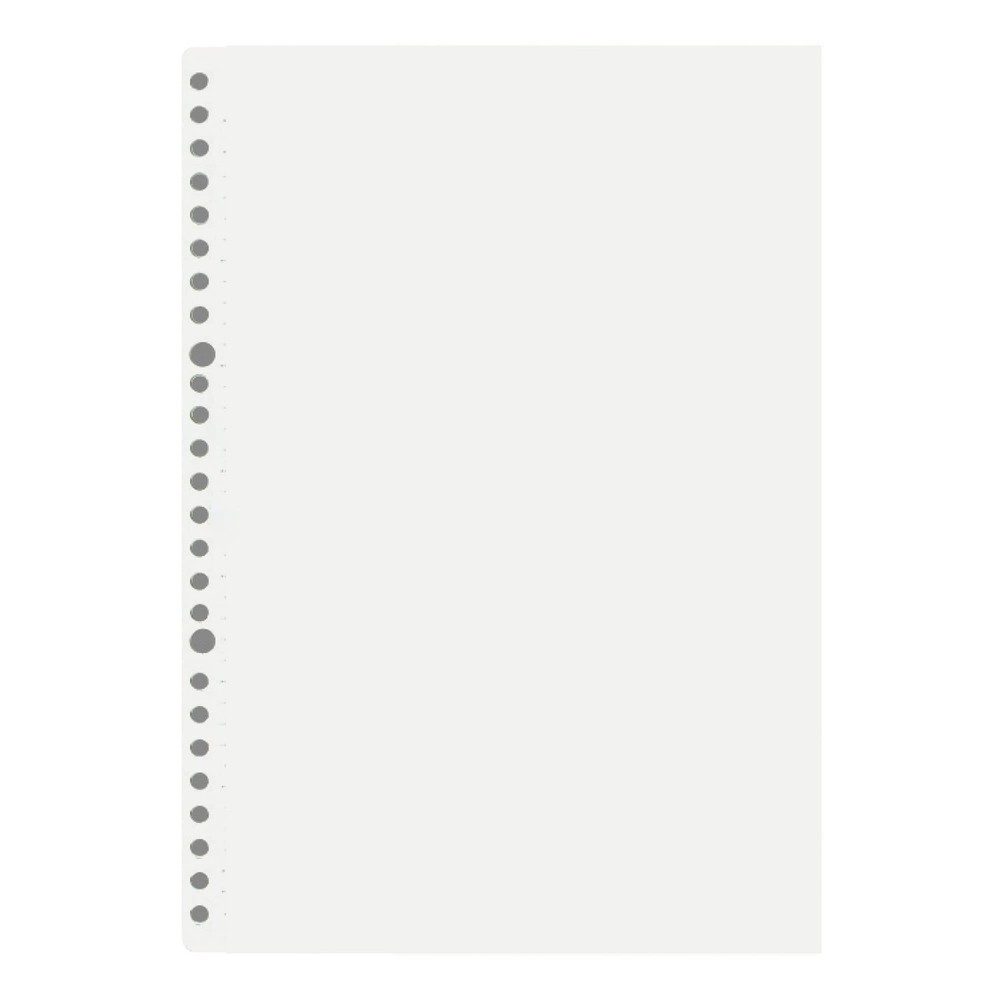 B5 Binder Paper, 100 Sheets 26 Holes, Dot Grid, White