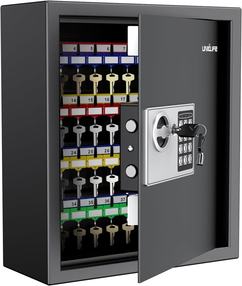 70 Position Key Cabinet with Combination & Key Lock Wall Mounted Security Keys S