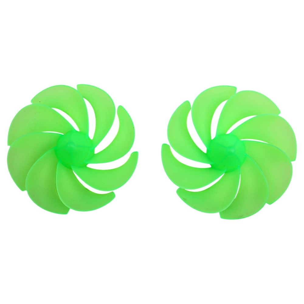 For DC Motor Compatible 8 Leaf Fan Blades 2pcs for Wind Power Projects