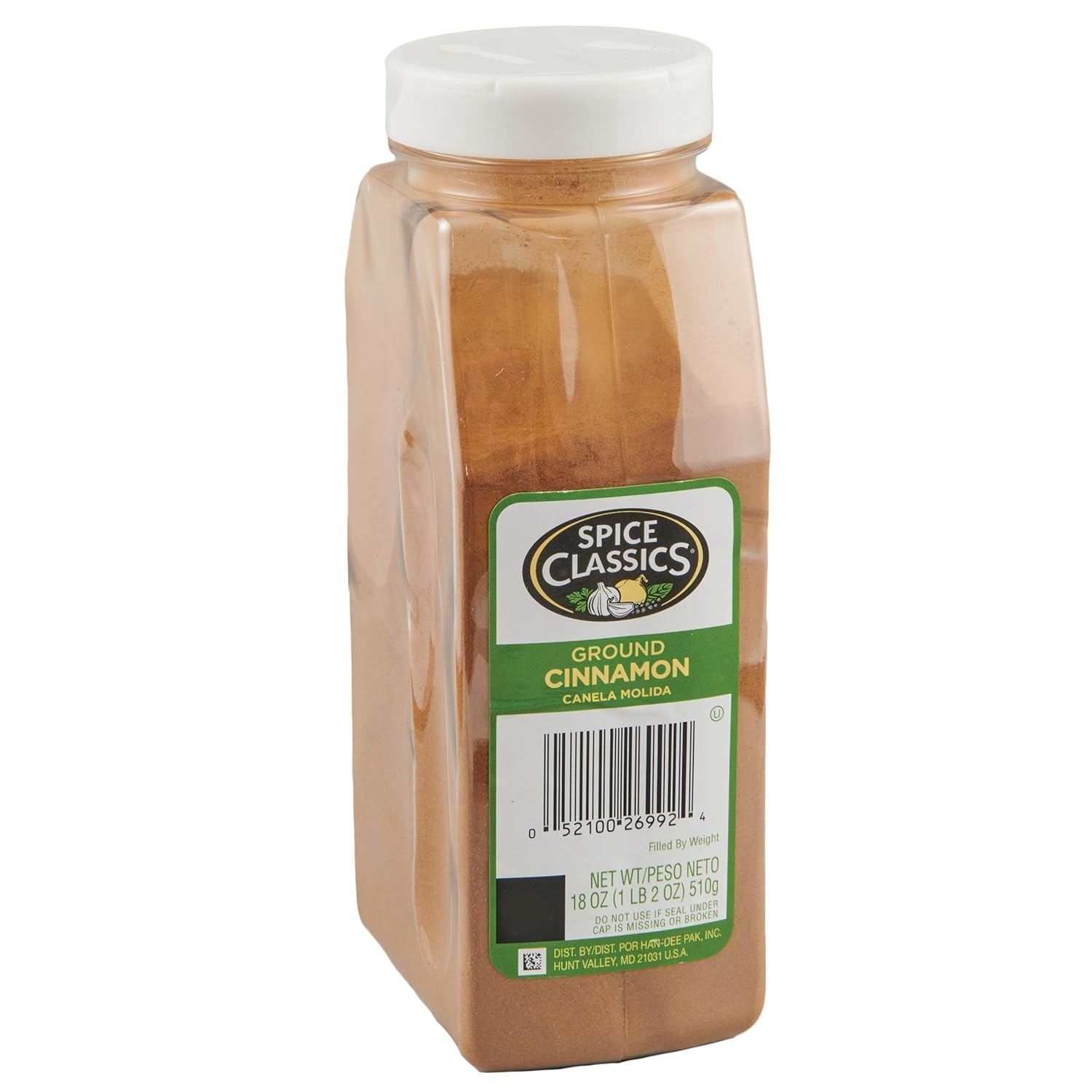 Ground Cinnamon 18 oz One 18 Ounce Container of Ground Cinnamon Powder Perfe NEW