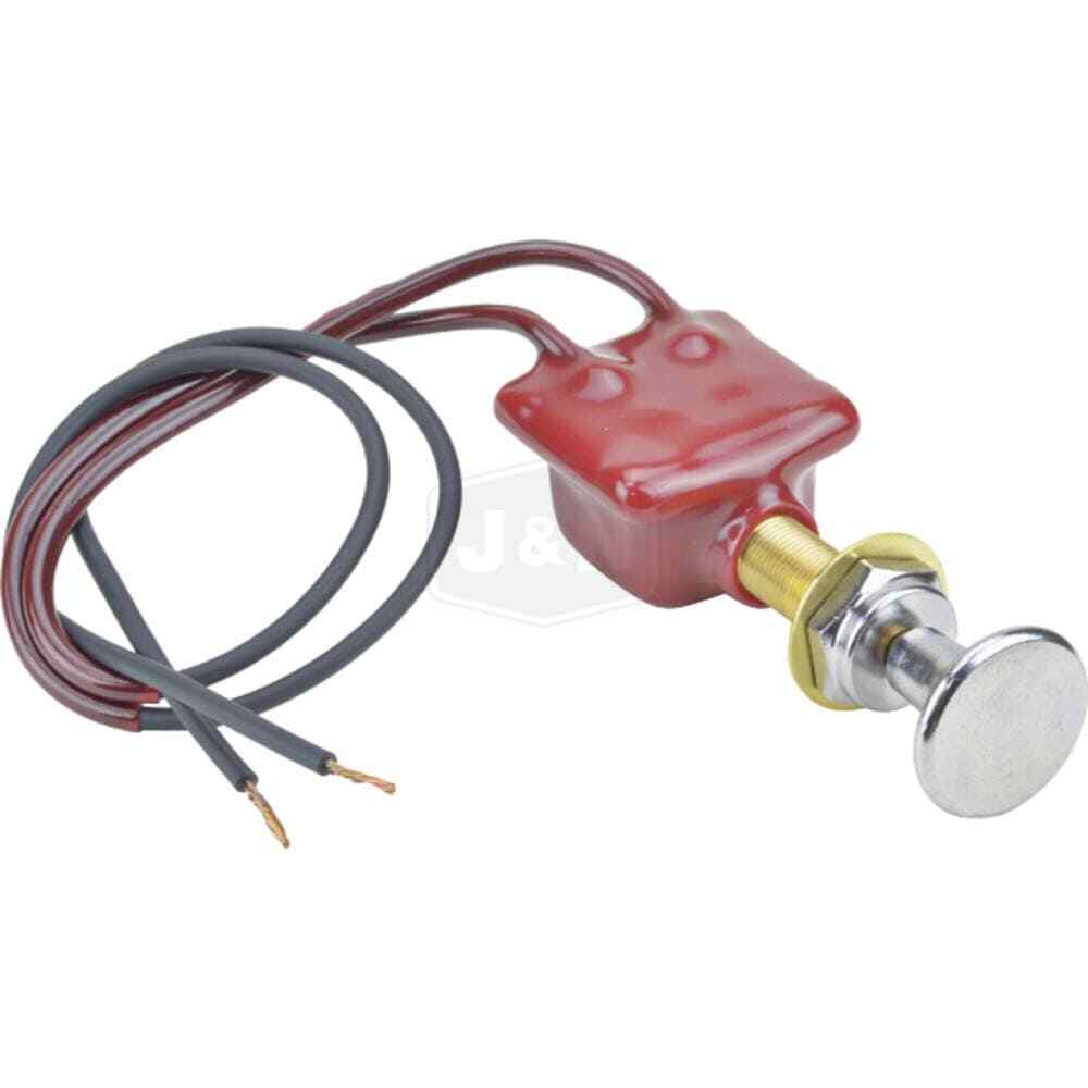 Marine Push-Pull Switch 10A 6-36V Weather Sealed SPST Chrome Knob