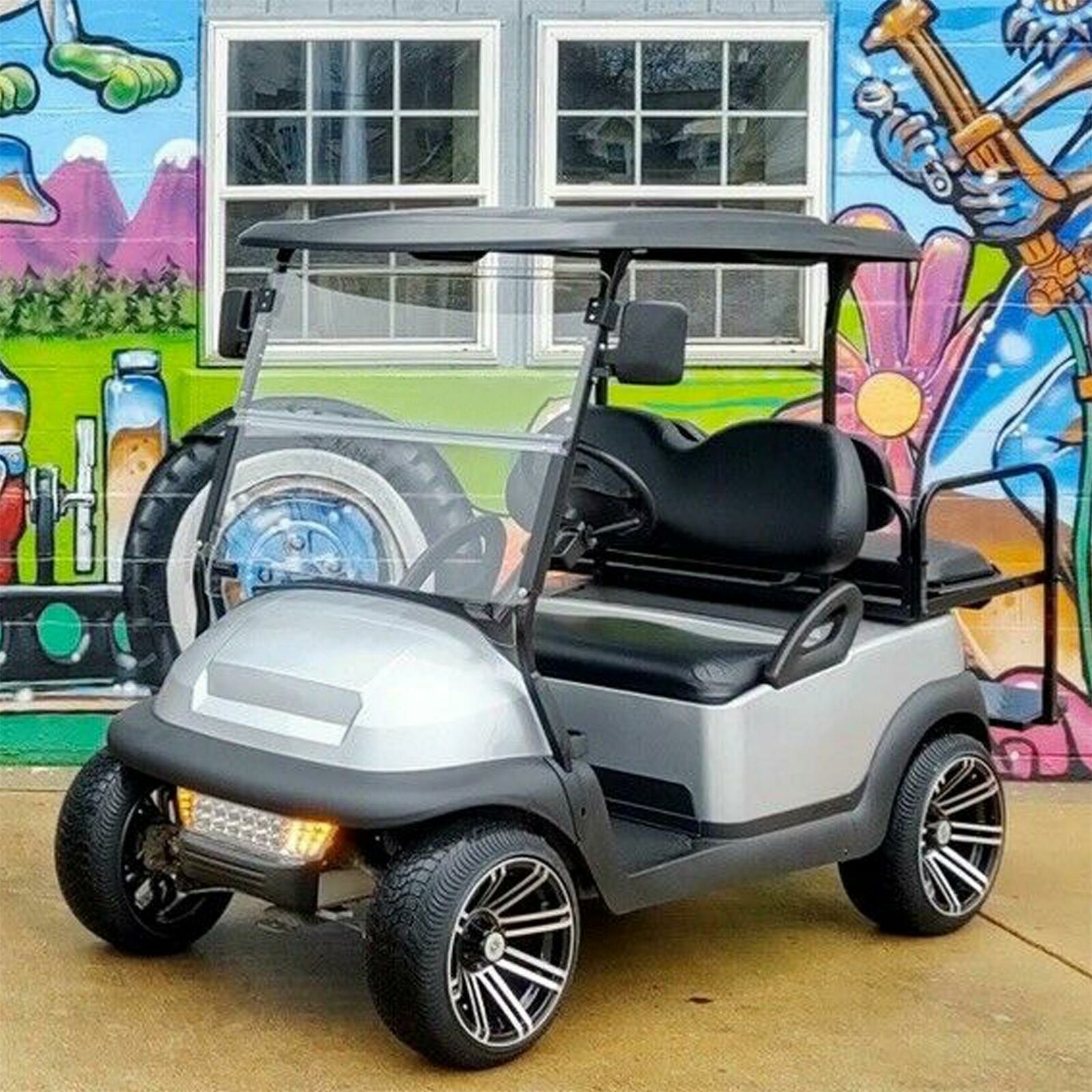 Fold Down Clear Golf Cart Windshield Windscreen For Club Car Precedent 2004 - Up