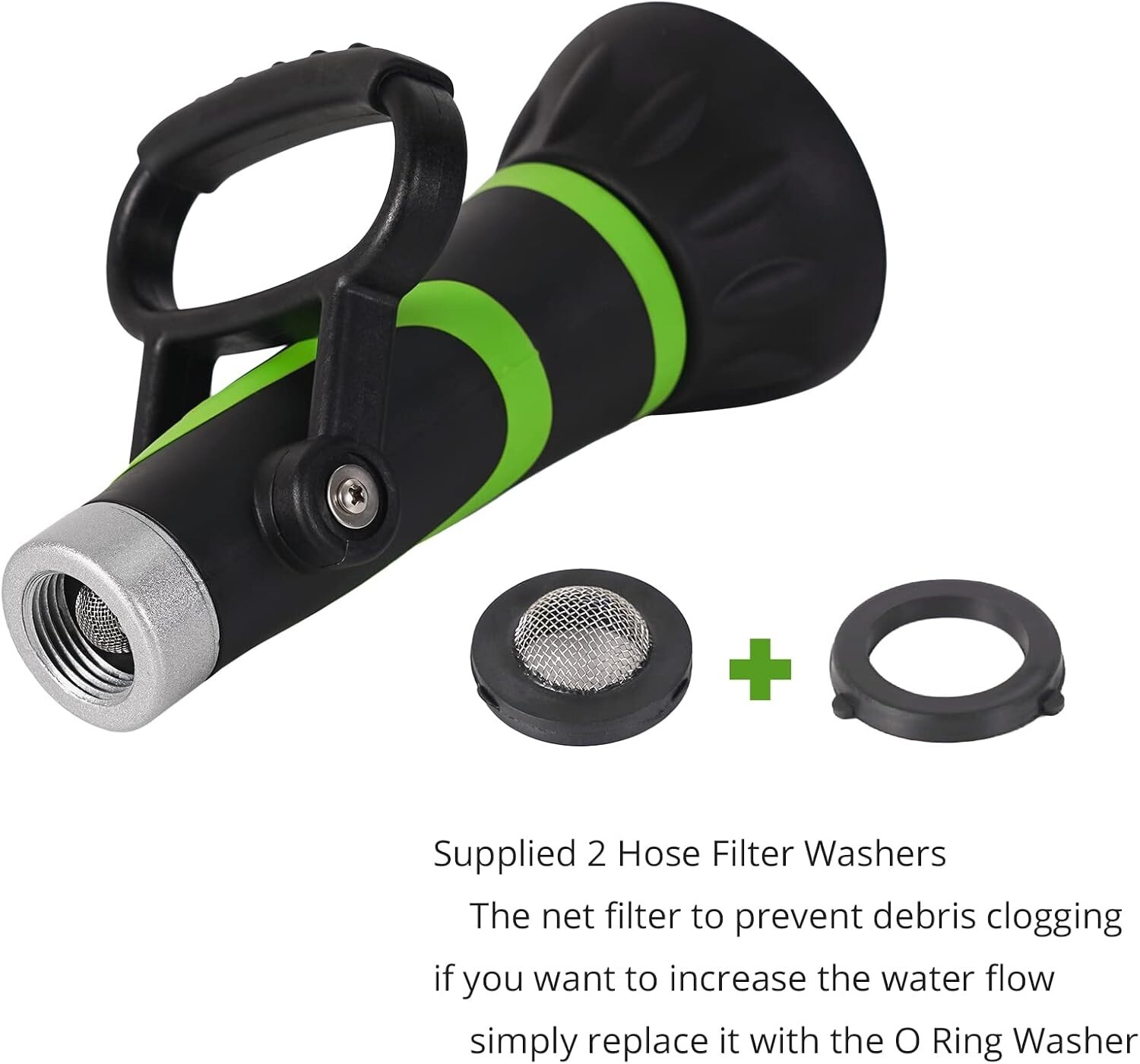 Garden Hose Nozzle Heavy Duty Premium Constructed Sprayer with Ergonomic Handle