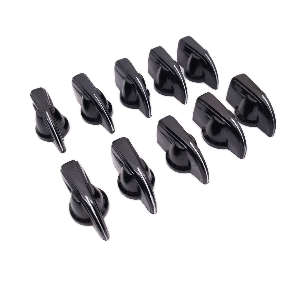 10x 6mm 15/64" Shaft Hole Diameter Potentiometer Pot Pointer Knobs Caps