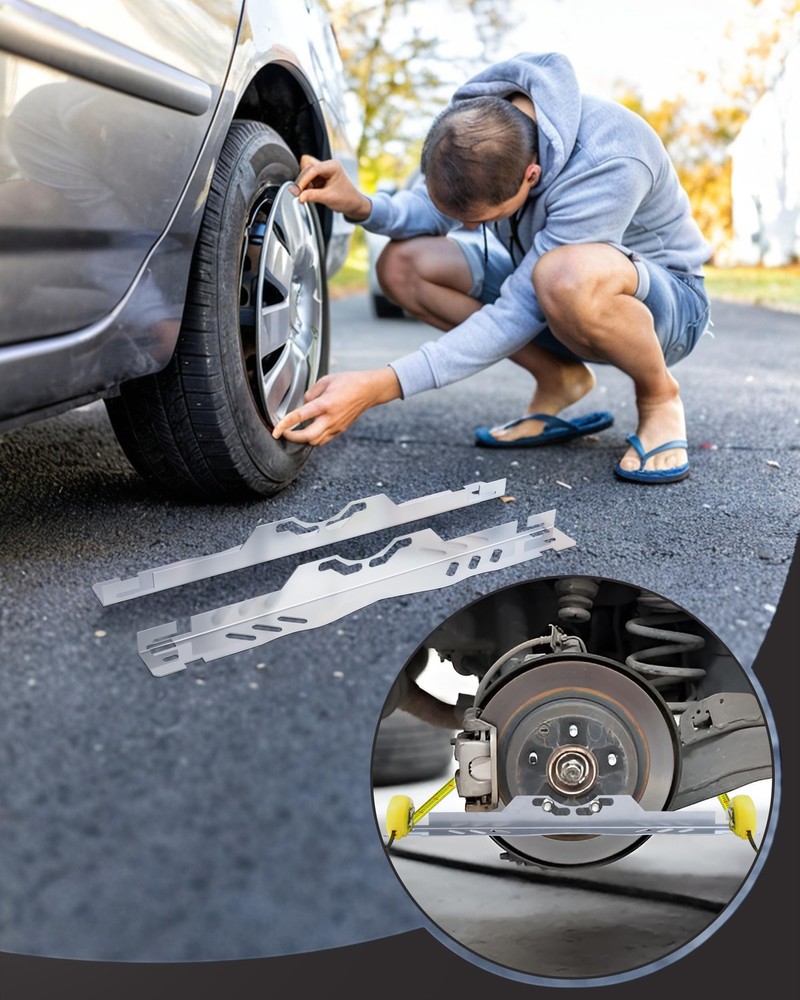 Toe Alignment Tool Plates 2pcs Wheel Alignment Tool Includes Two 5m Metal Tap...