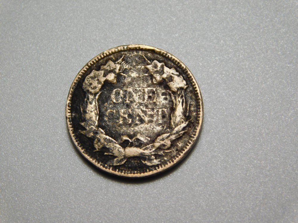 OLD US COIN 1857 FLYING EAGLE CENT PENNY