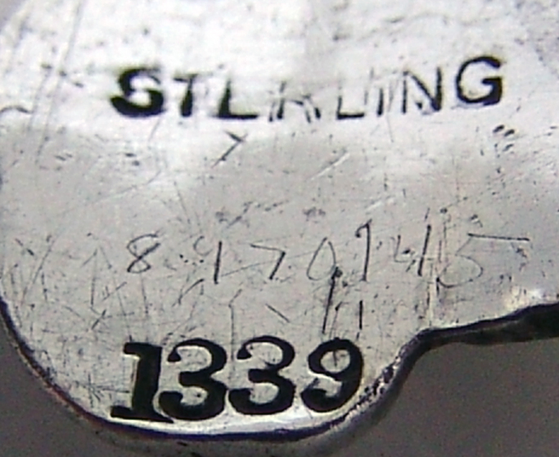 Clover Napkin Ring Sterling Silver 1890 Inscribed