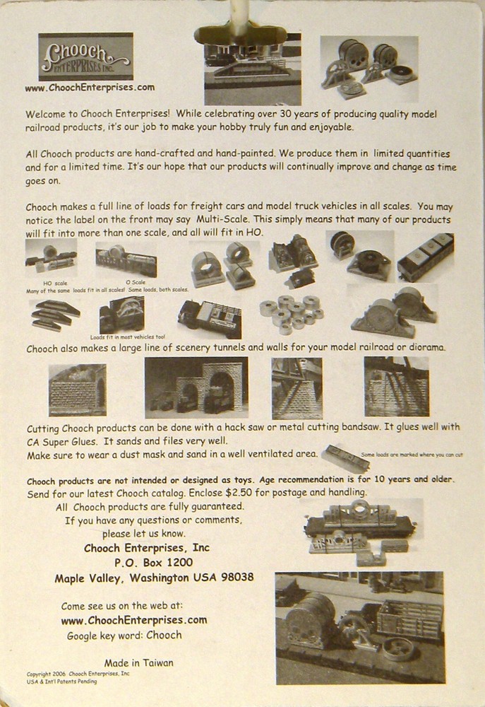 NEW HO Chooch Enterprises #8300 Random Interconnecting Wall