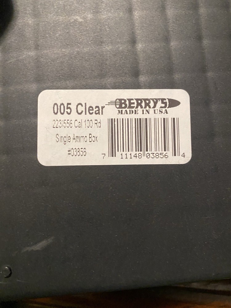 (1) Berry’s 100rd Ammo Box #005