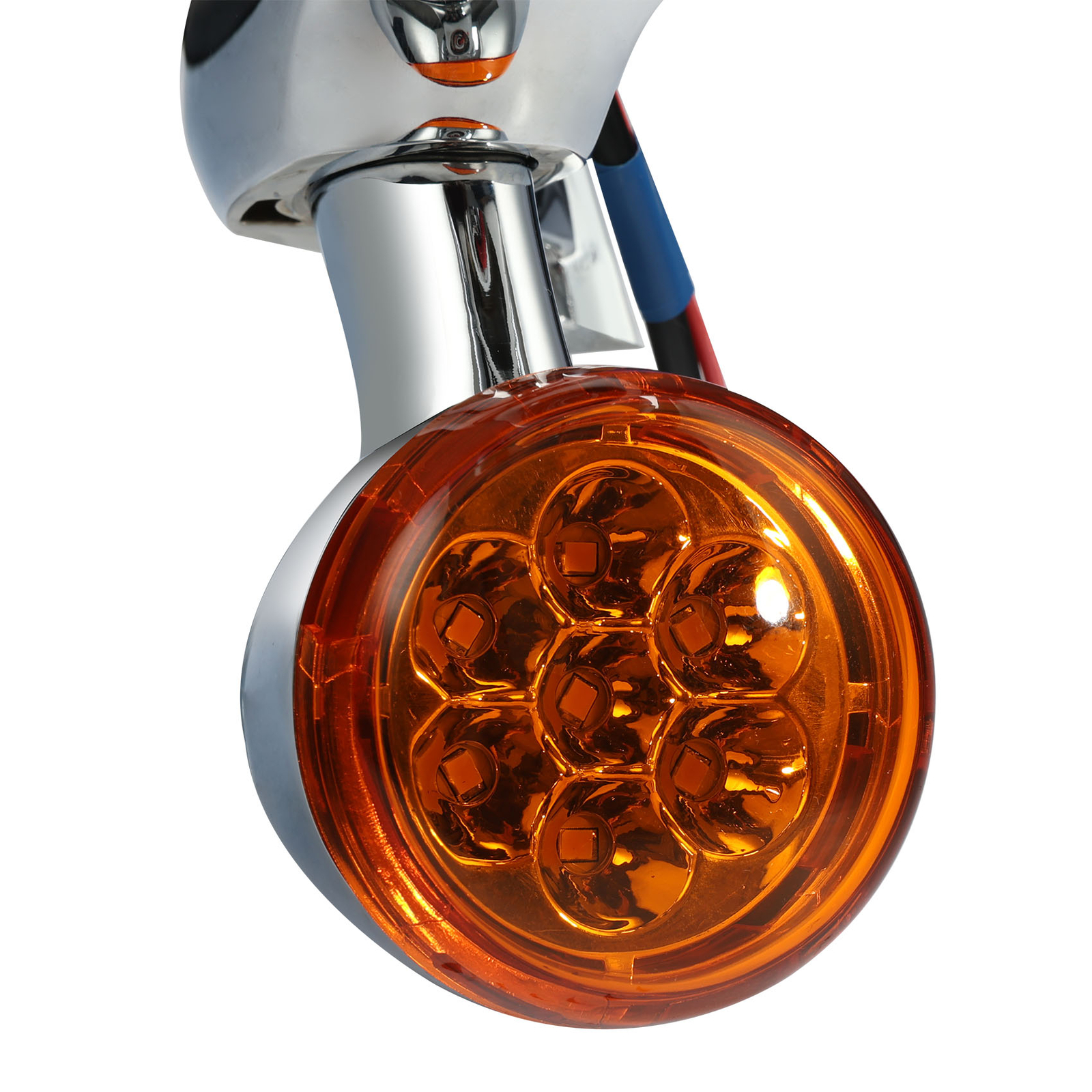 4.5"Auxiliary LED Fog Light Bracket Turn Signal Fit For Harley FLHX Models 14-Up