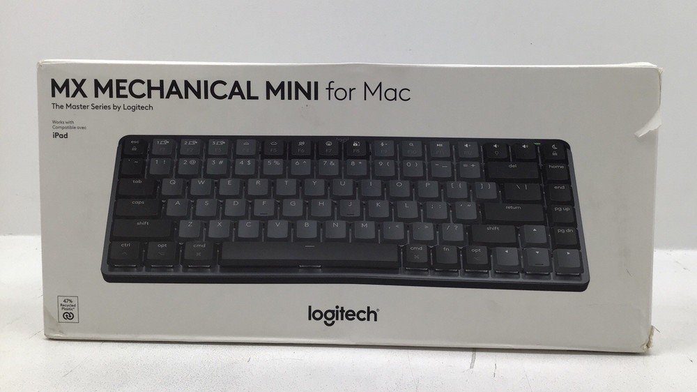 Logitech MX Mechanical Mini Keyboard For Mac Compact Tactile Wireless Keyboard