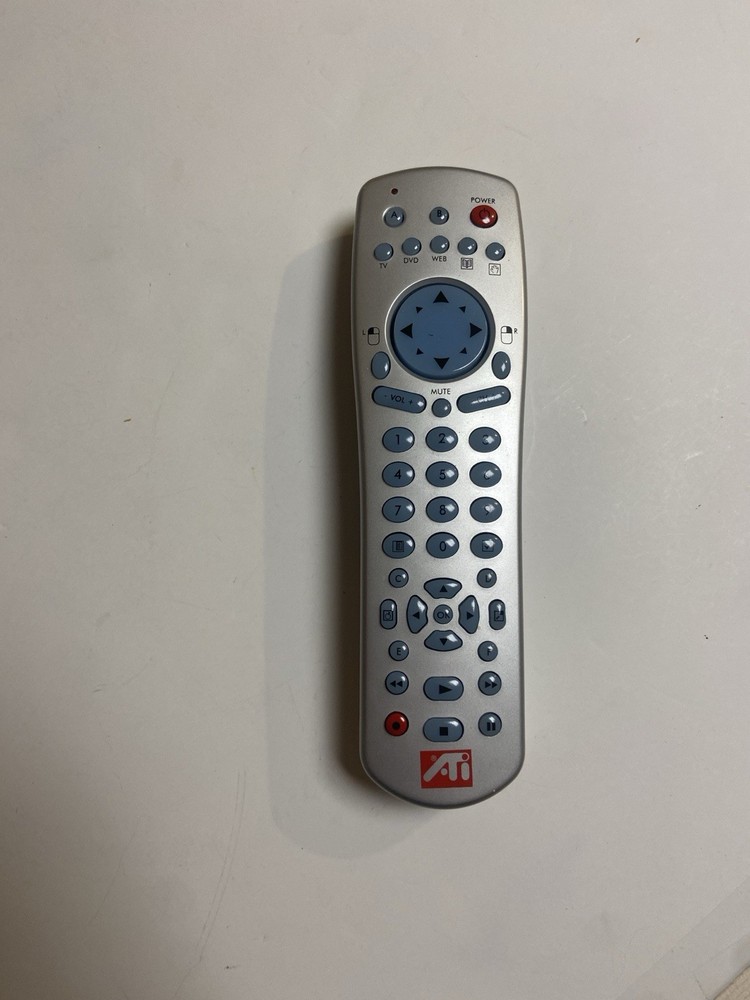 ATI RF Wireless Remote Control 5000015900 Silver Blue for PC Computer
