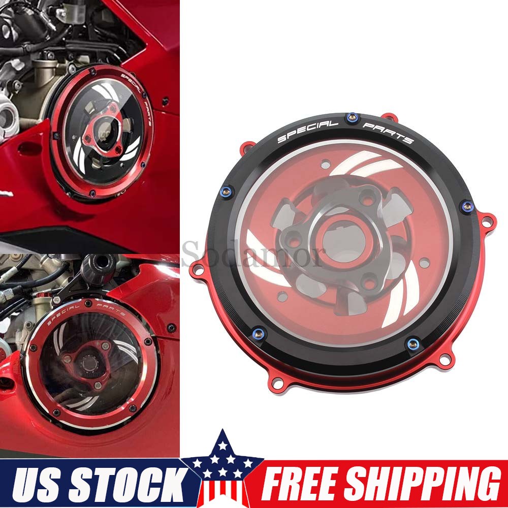 For DUCATI SUPERBIKE PANIGALE V4 2018-2024 Clear Clutch Cover Engine Protector