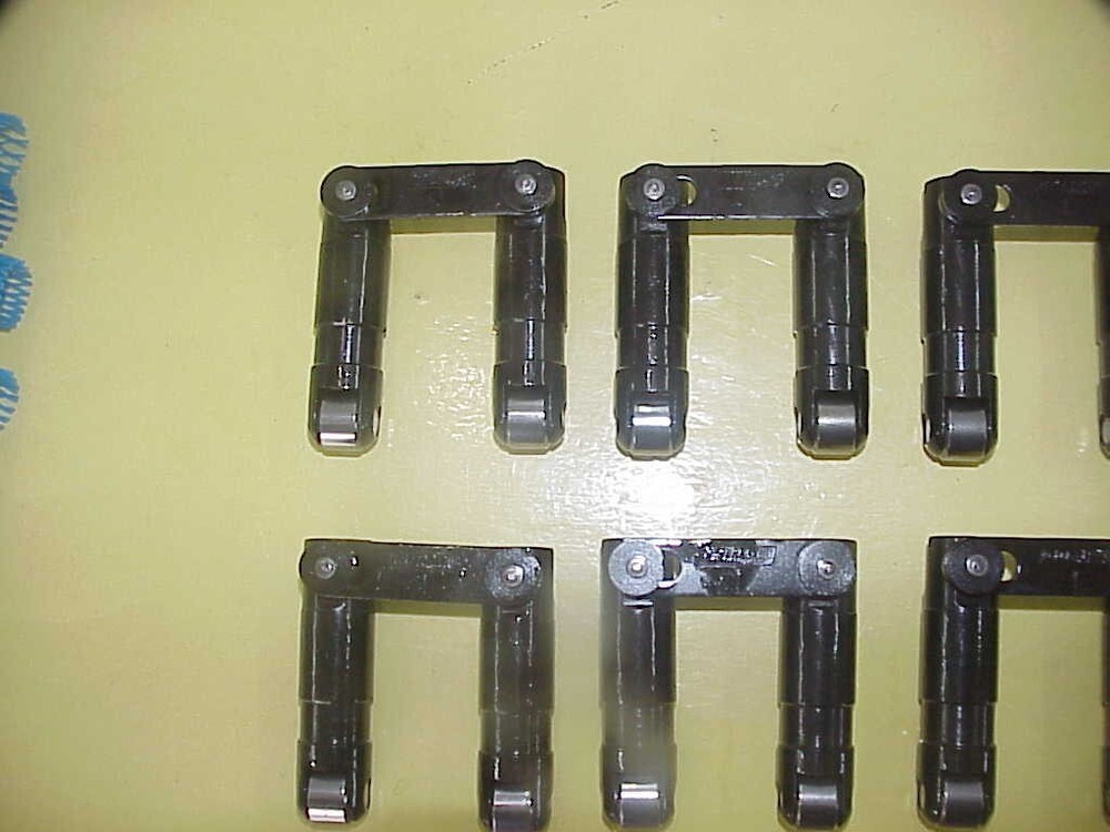 16 NEW Comp Cams 842" DLC Coated Centered Solid Roller Lifters L@@K