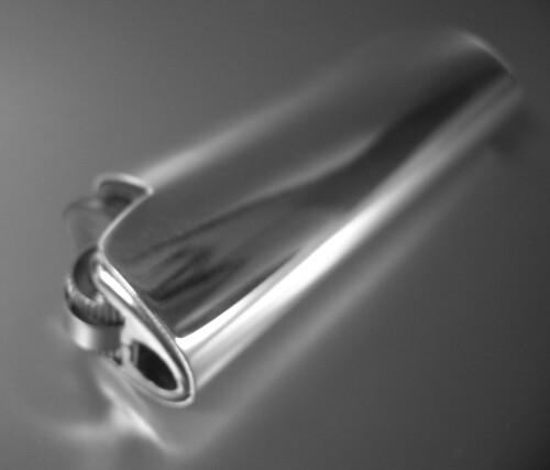 Mini Bic Lighter Case 925 Sterling Silver 2.5X6 Classic Smooth High Gloss (V2)