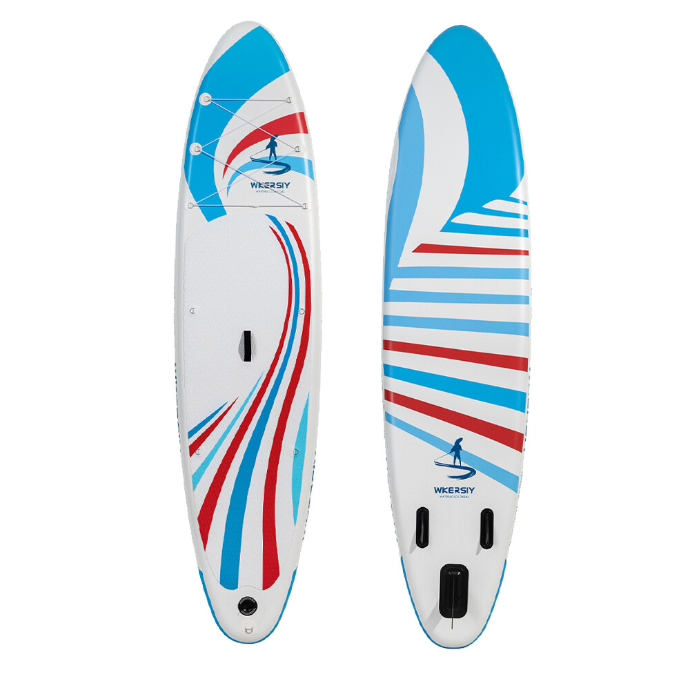 335cm inflatable surfboard SUP paddle board surfboard - blue and red wave