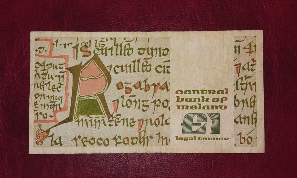 Irish £ 1 banknote, 1987year(normal condition)