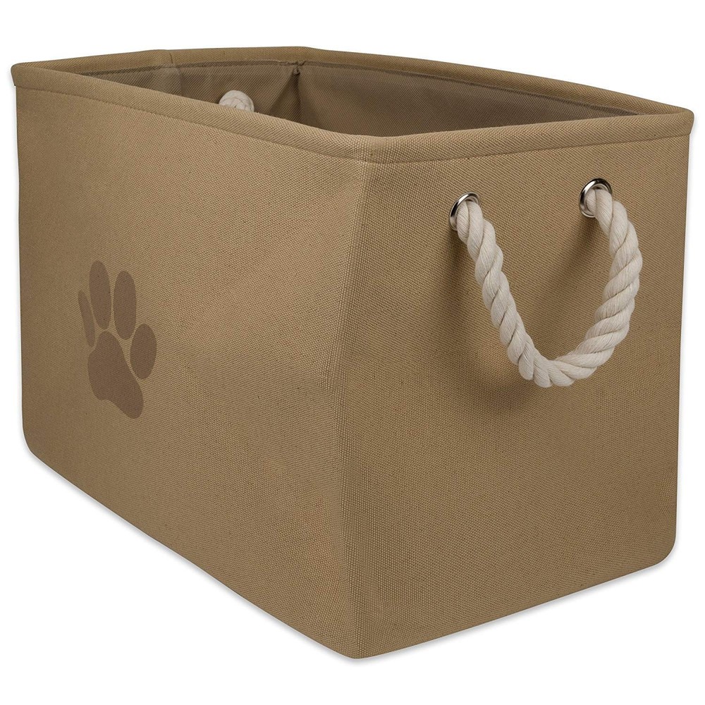 Pet Storage Collection Collapsible Bin, Medium Rectangle, Taupe