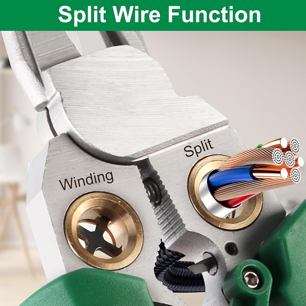 8 in 1 Wire Stripper with Voltage Tester Multi-function Electric Wire Stripping