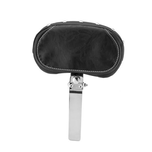 Adjustable Driver Backrest Rider Backrest Pad Chrome Studded Compatible with